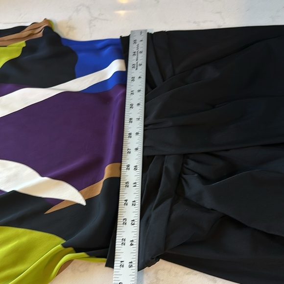 Diane Von Furstenberg Brush Stroke Silk Dress, Multi-color Mini Dress -  Size 10 - Picture 11 of 14